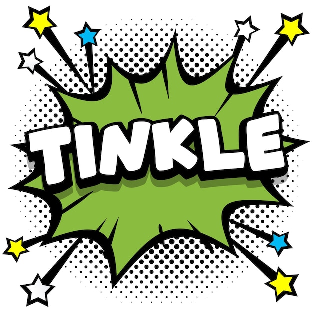 Tinkle Pop Art Comique Discours Bulles Livre Effets Sonores