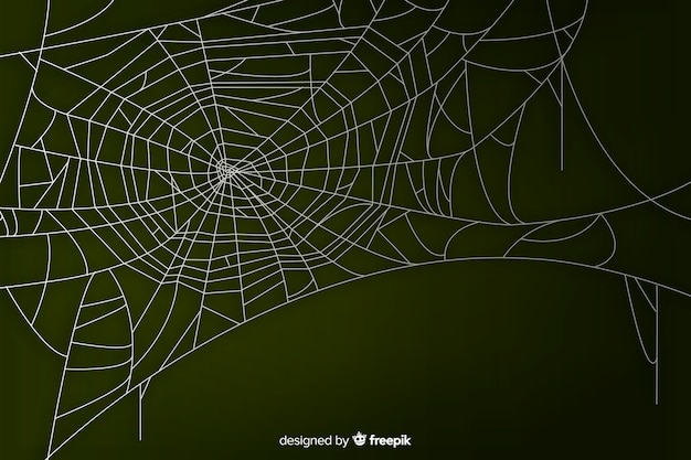 Vecteur gratuit toile d'araignée réaliste avec dégradé