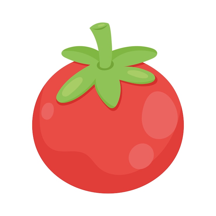 Vecteur gratuit tomates et légumes frais