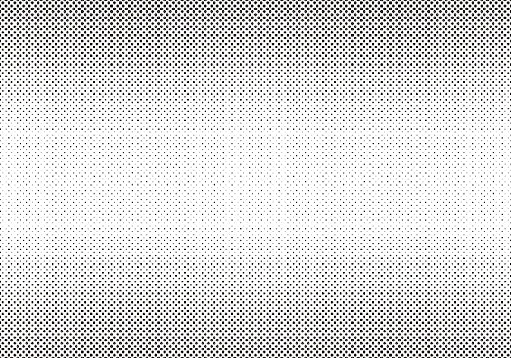 Vecteur gratuit tones d'écran vectoriel monochrome sans couture répétées horizontalement et verticalement