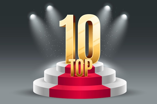 Top 10 des meilleurs podiums avec lumières