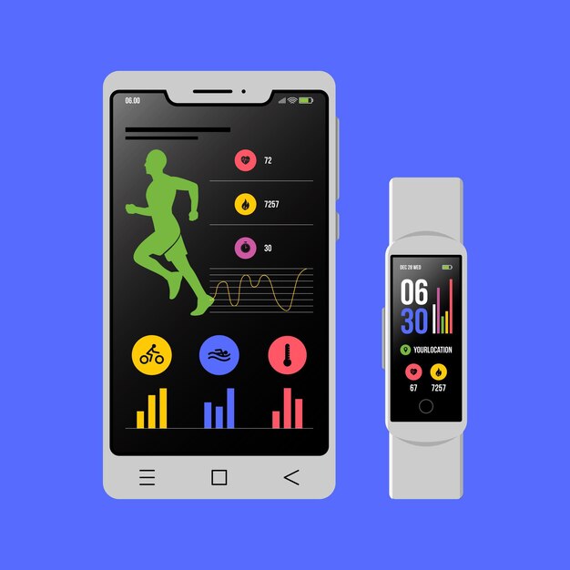 Trackers fitness design plat