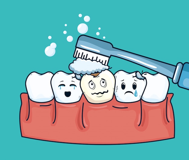 Traitement d'hygiène des dents pour les soins dentaires