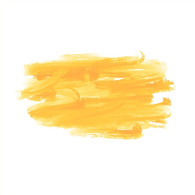 Des traits de pinceau à aquarelle jaune sur un fond magnifique