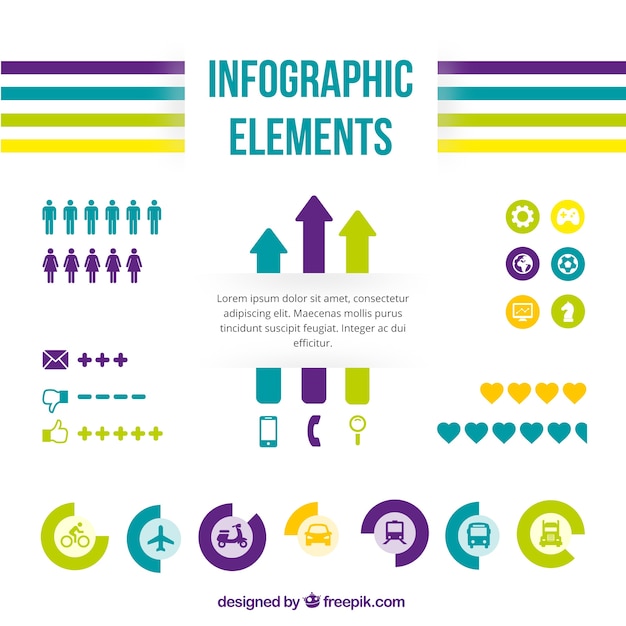 Vecteur gratuit transport infographie