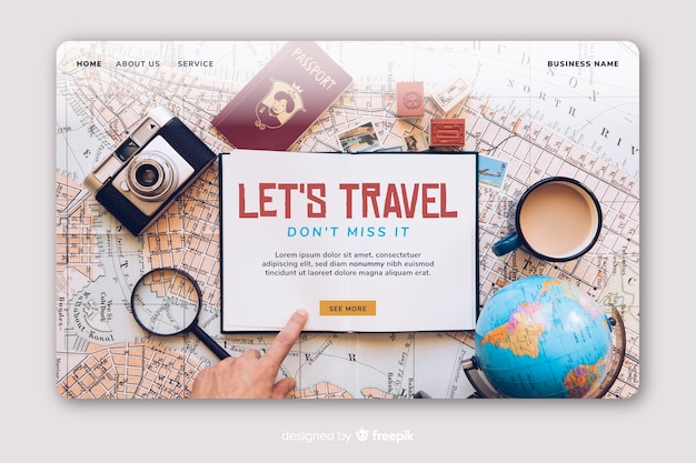 Travil Landing Page Avec Photo