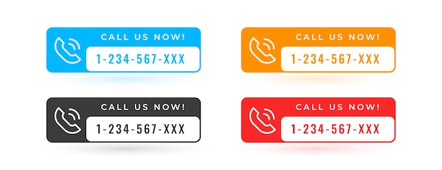 Troisième Inférieur Appelez-nous Maintenant En-tête Pour La Communication Sur Le Web