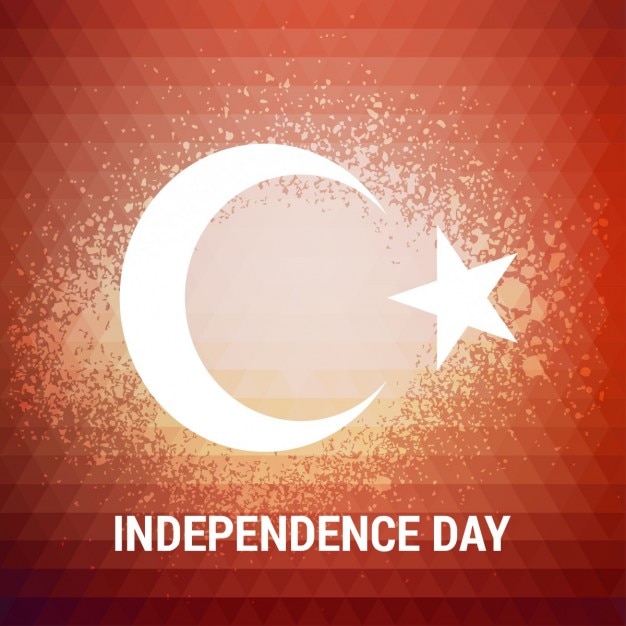 Vecteur gratuit turquie burst fond independence day