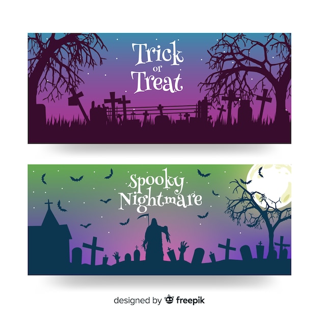 Twilight Halloween Bannières Plates