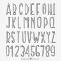 Vecteur gratuit typographie manuscrite