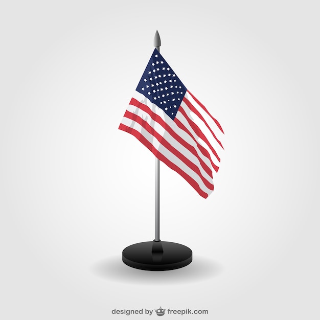 Vecteur gratuit usa flag libre conception