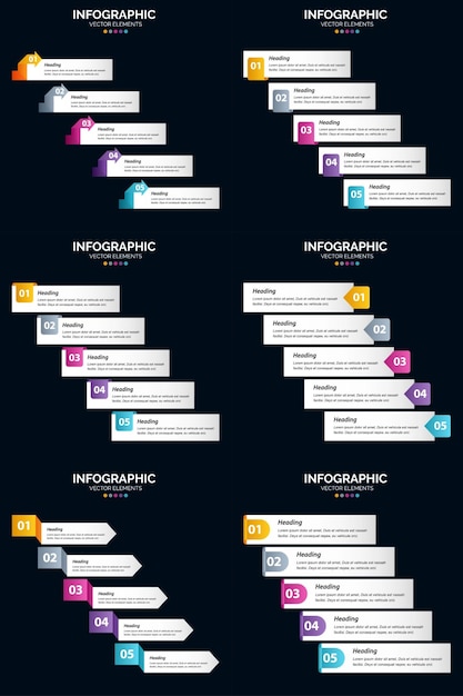 Vecteur gratuit utilisez notre pack d'infographies vectorielles pour illustrer vos idées d'entreprise