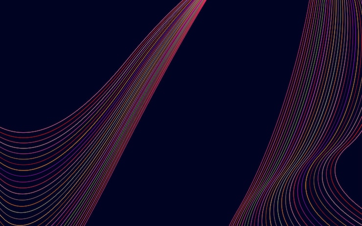 Vecteur gratuit vague des lignes de couleur rouge haute résolution