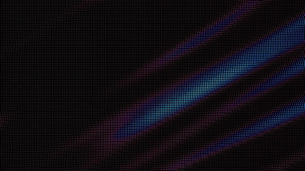 Vagues de points colorés Éclaboussure de données numériques d'un tableau de points Élément d'interface utilisateur de pépin lisse futuriste