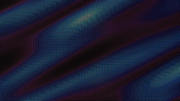 Vagues de points colorés Éclaboussure de données numériques d'un tableau de points Élément d'interface utilisateur de pépin lisse futuriste