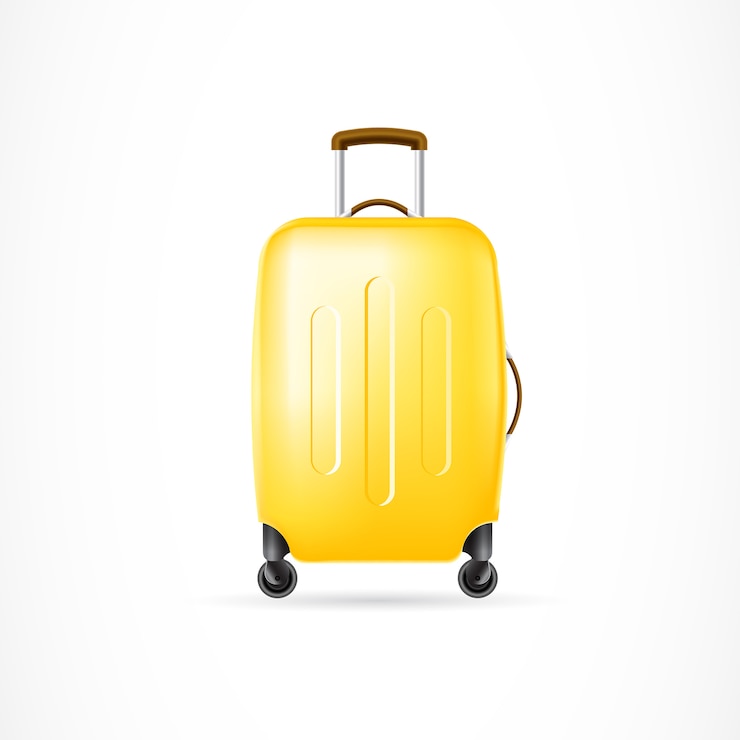 Vecteur gratuit une valise à roues