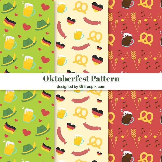 Variété De Motifs Les Plus Oktoberfest