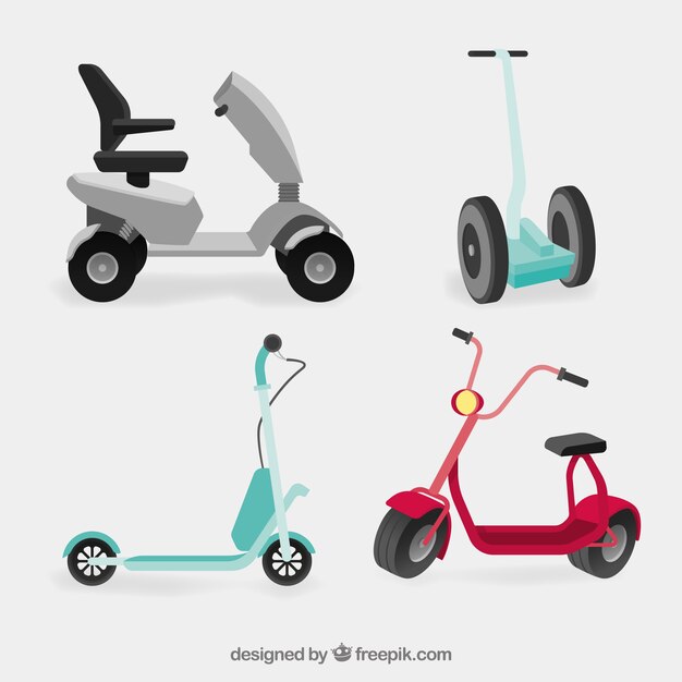 Variété originale de scooters modernes