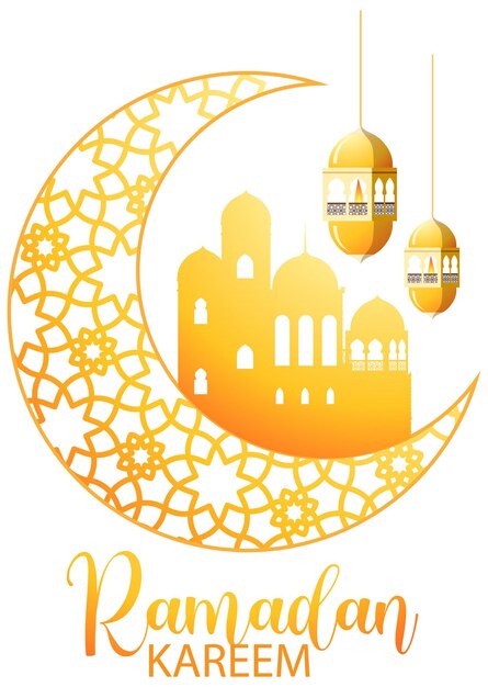 Vecteur gratuit vecteur d'affiche de ramadan kareem