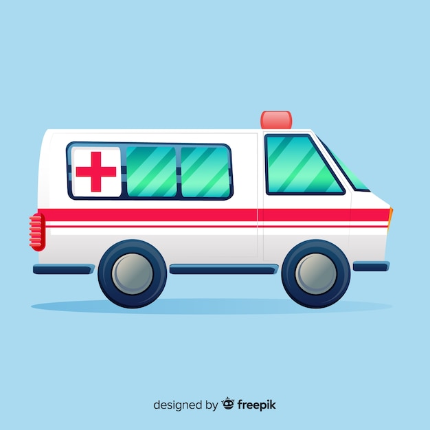 Vecteur gratuit vecteur ambulance