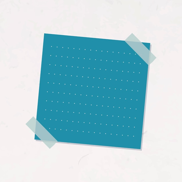 Vecteur gratuit vecteur d'autocollant de papier à lettres ligné bleu