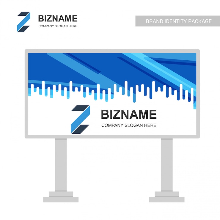 Vecteur gratuit vecteur de conception des affaires bill board