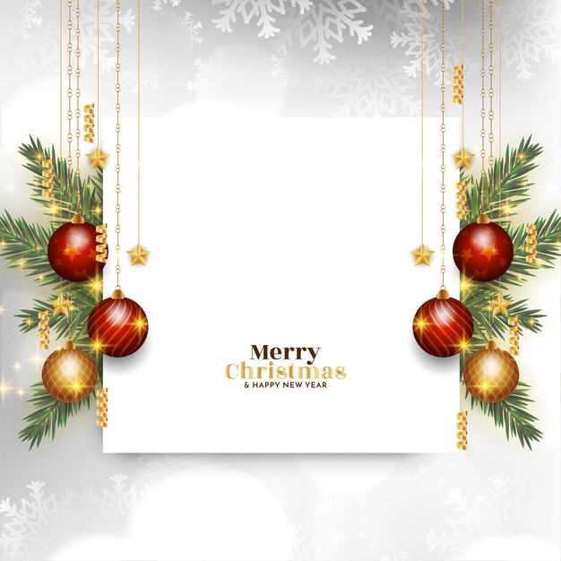 Vecteur de conception de fond joyeux Noël célébration festival