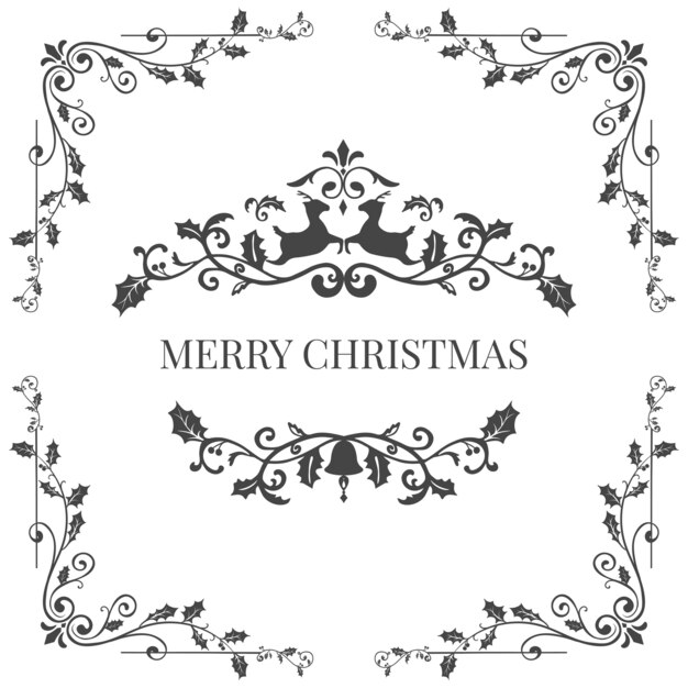Nous Vous Souhaitons Un Tres Joyeux Noel Banniere Carree En Forme De Cadeau Avec Ruban Rouge Et Noeud Sur Fond D Hiver Avec Neige Et Flocons De Neige Carte De Voeux Ou Modele