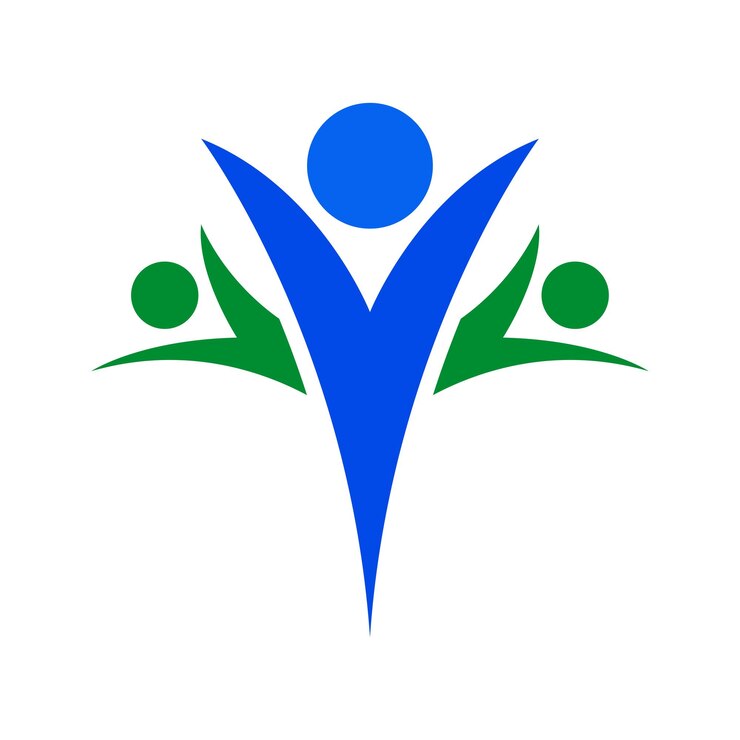 Vecteur de conception de logo de personnes humaines