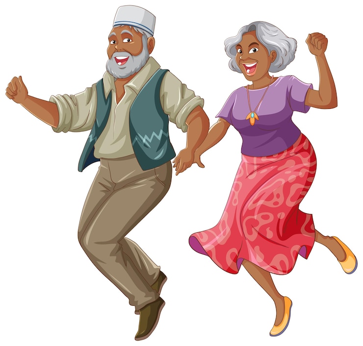 Vecteur gratuit le vecteur de la danse des couples indiens