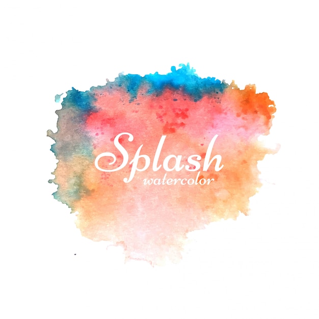 Vecteur De Design Splash Aquarelle Coloré élégant