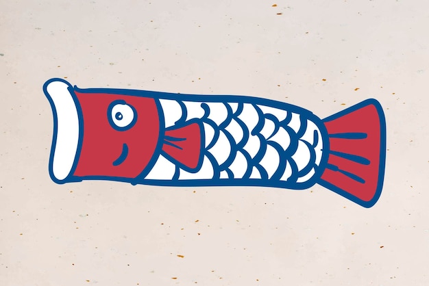 Vecteur De Drapeau De Poisson Japonais Koinobori