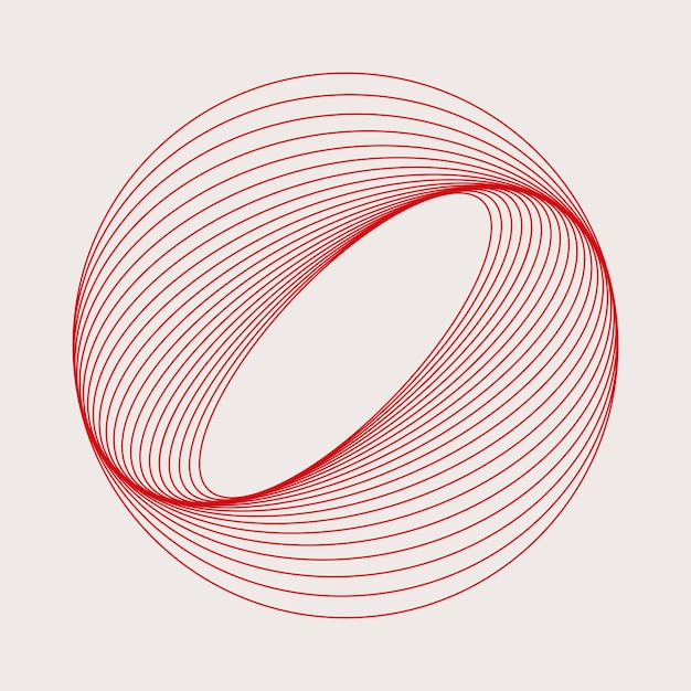 Vecteur d&#39;élément géométrique circulaire abstrait