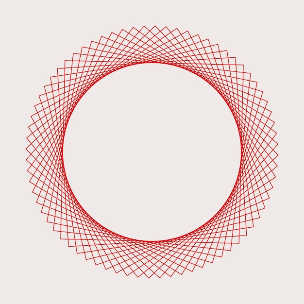 Vecteur d&#39;élément géométrique circulaire abstrait