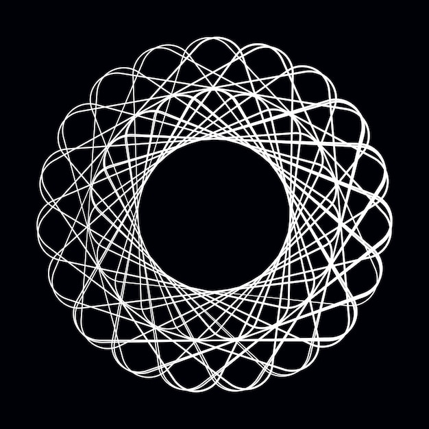 Vecteur d&#39;élément géométrique circulaire abstrait