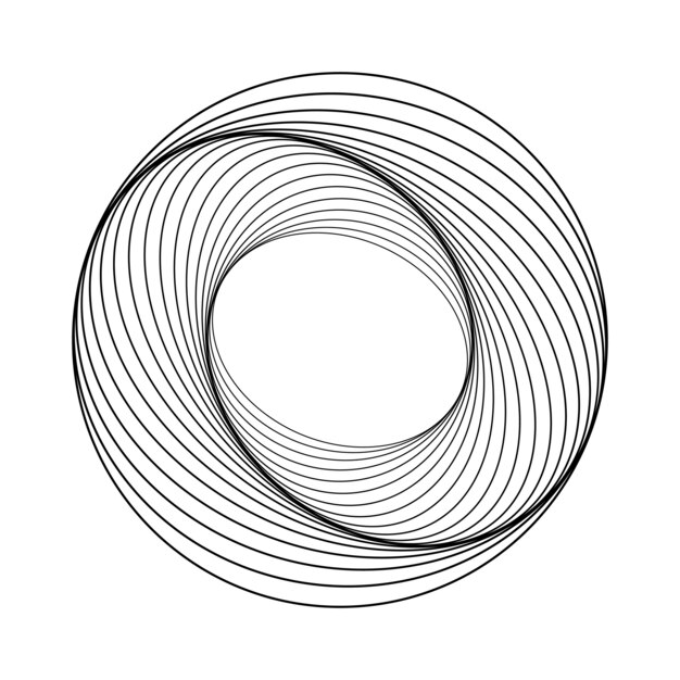 Vecteur d&#39;élément géométrique circulaire abstrait