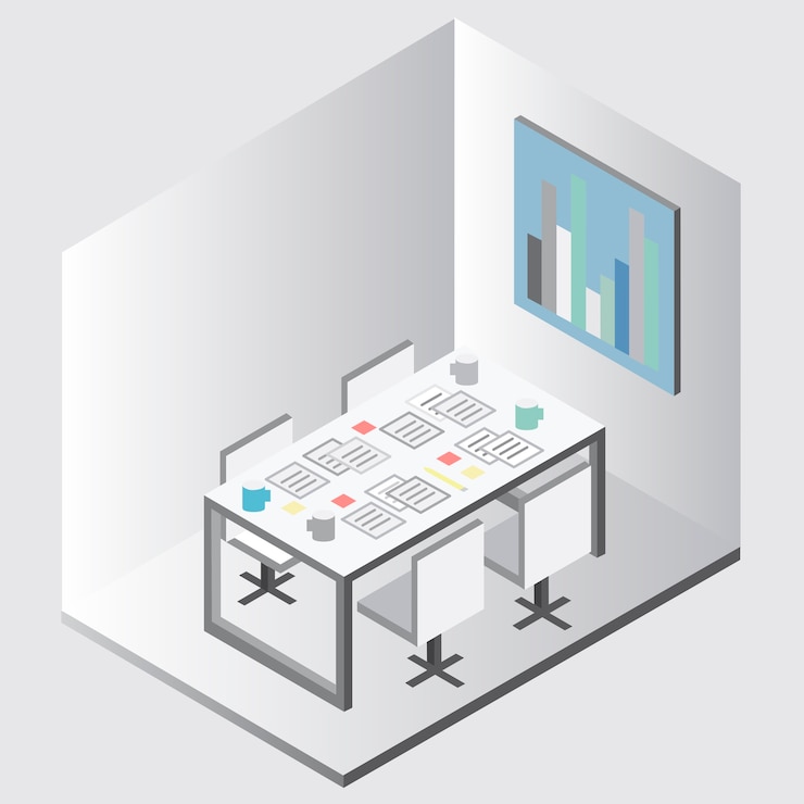 Vecteur gratuit vecteur d&#39;équipement de bureau