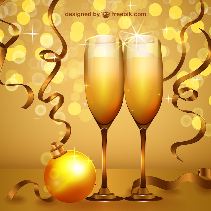 Vecteur gratuit vecteur de fête du nouvel an