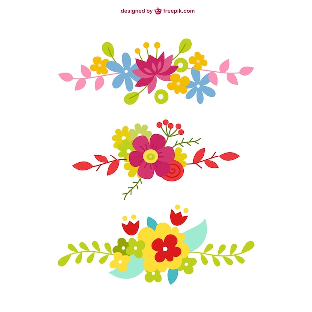 Vecteur Floral Graphiques Gratuits