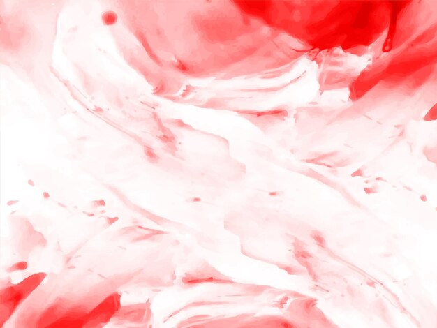 Vecteur de fond abstrait texture aquarelle rouge design