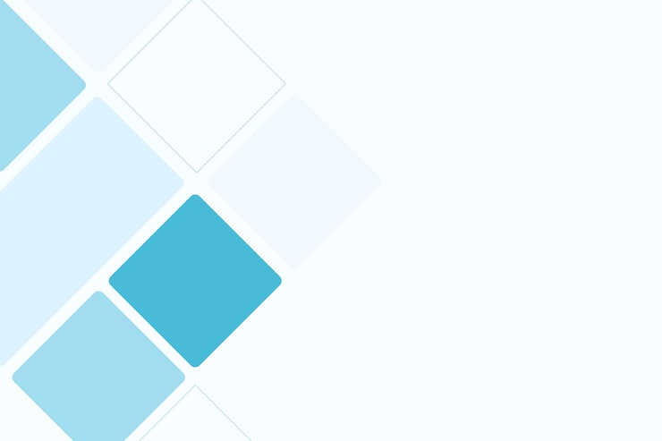 Vecteur gratuit vecteur de fond blanc cubique bleu clair pour les entreprises