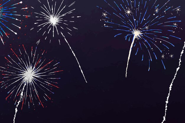 Vecteur de fond de feux d'artifice de festival pour les célébrations et les fêtes