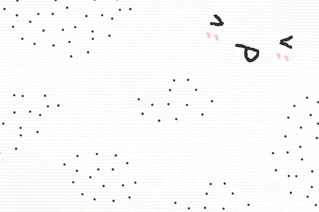 Vecteur gratuit vecteur de fond mignon émoticônes qui sort la langue dans le style doodle