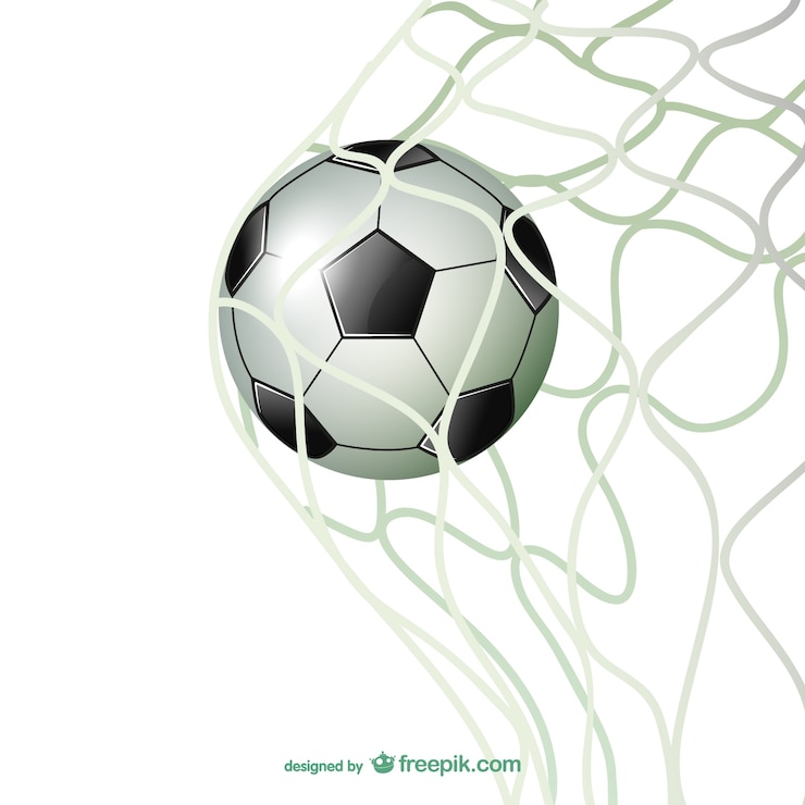 Vecteur gratuit vecteur de football porte but de football