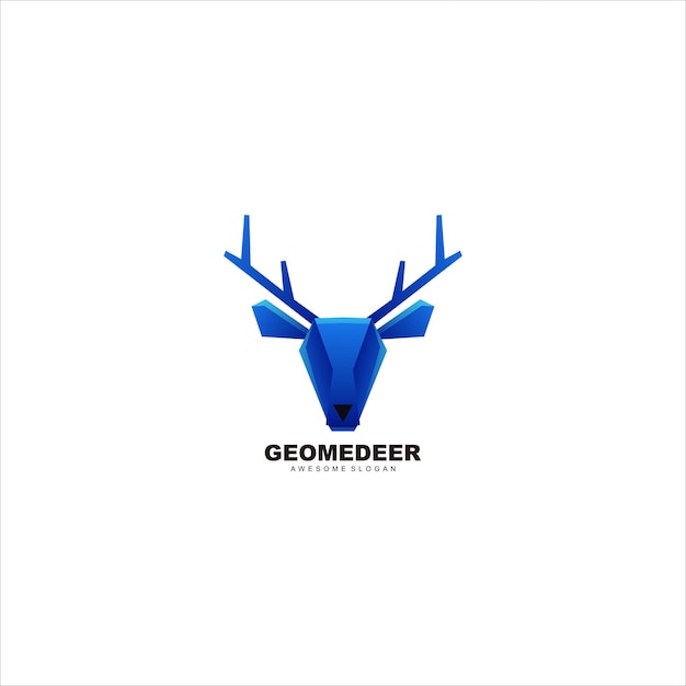 Vecteur De Gradient De Logo De Tête De Cerf