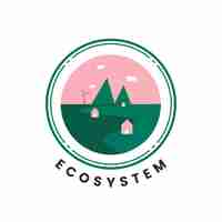Vecteur gratuit vecteur d'icône écosystème et nature