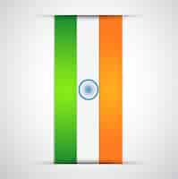 Vecteur gratuit vecteur indien flag design art