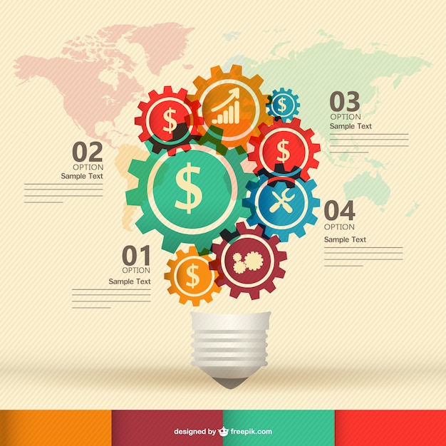 Vecteur Libre Conception De Modèle De L'infographie