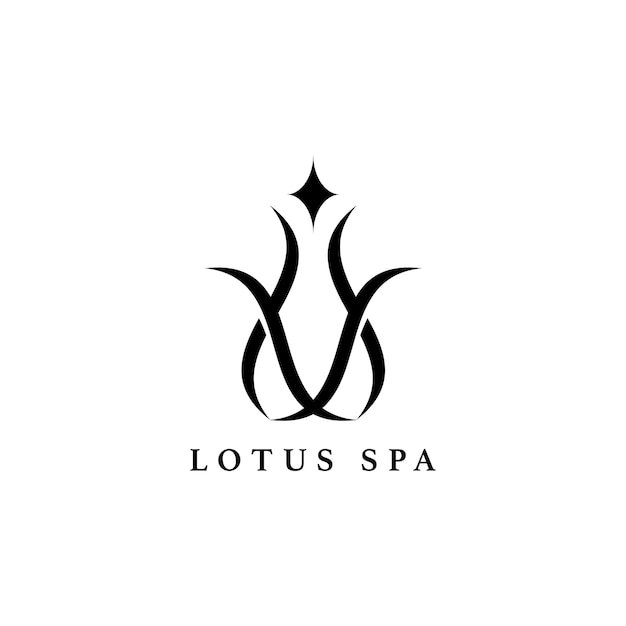 Vecteur gratuit vecteur de logo design lotus spa