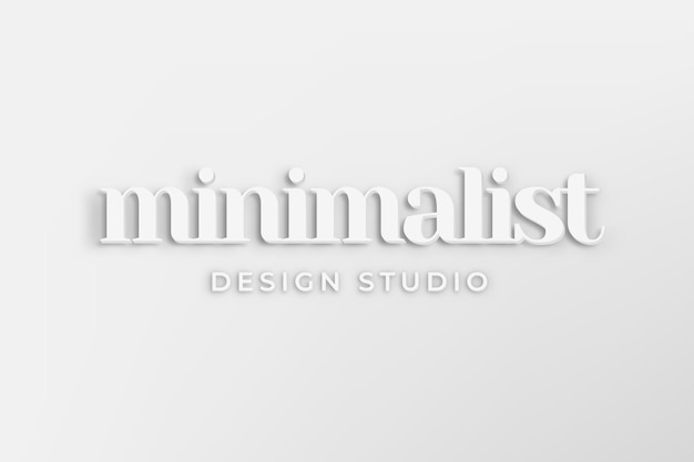 Vecteur de logo d'entreprise modifiable avec mot minimaliste